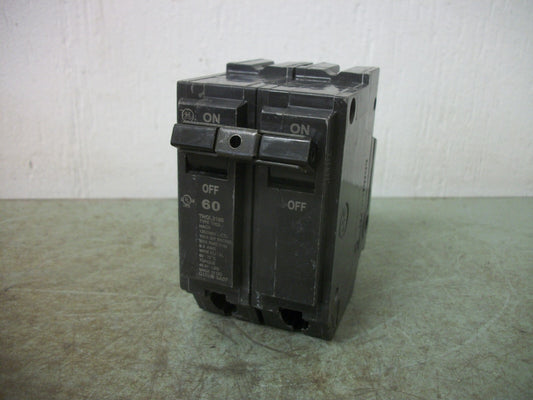 GE THQL CIRCUIT BREAKER THQL2160 60AMP 240VOLT 2POLE NOB