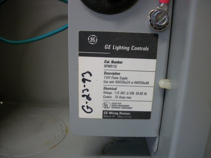 GE 24-RELAY SOFTWIRED CONTACTOR LIGHTING CONTROL PANEL CABINET RINTER2424SC