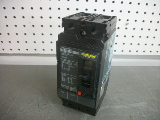 SQUARE D POWERPACT HD CIRCUIT BREAKER HDL26035 35AMP 600VOLT 2POLE NOB