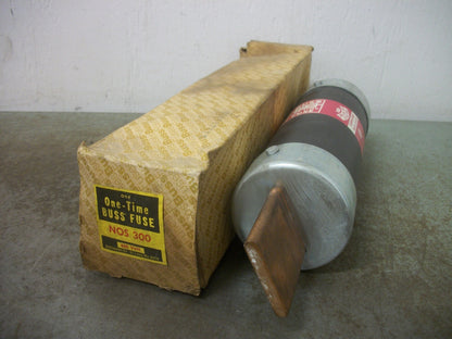 BUSSMANN ONE-TIME FUSE NOS300 300AMP 600VOLT NIB