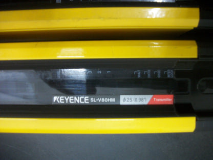 KEYENCE SL-V80HM LIGHT CURTAIN TRANSMITTER SL-V80HM-T & RECEIVER SL-V80HM-R