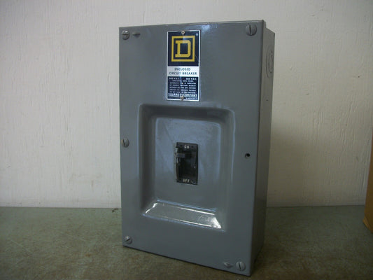 SQUARE D FA100S ENCL CIRCUIT BREAKER FAL32040 40AMP 240VOLT 3POLE REFURB