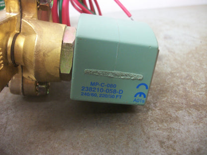 ASCO RED HAT 3/4" SOLENOID VALVE 8210G3 240VCOIL 5-150PSI 6.1WATT NIB