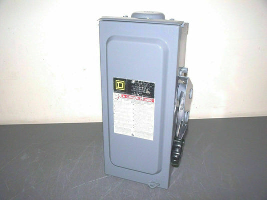 SQUARE D DISCONNECT TYPE 3R H321NRB 30AMP 240VOLT 3POLE FUSIBLE *REFURB*