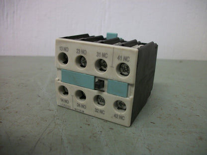 SIEMENS 2N.O. 2N.C. AUXILIARY CONTACT BLOCK 3RH1921-1FA22