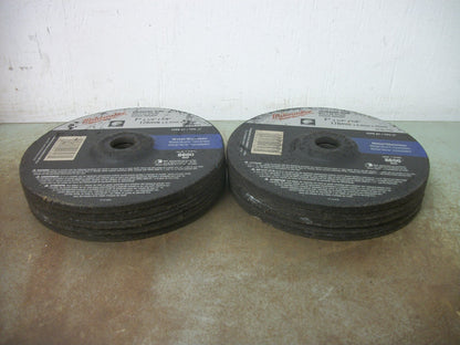 MILWAUKEE LOT OF 10 TYPE 27 7"X1/4"X 7/8" METAL/STAIN GRINDING DISCS 49-94-7020