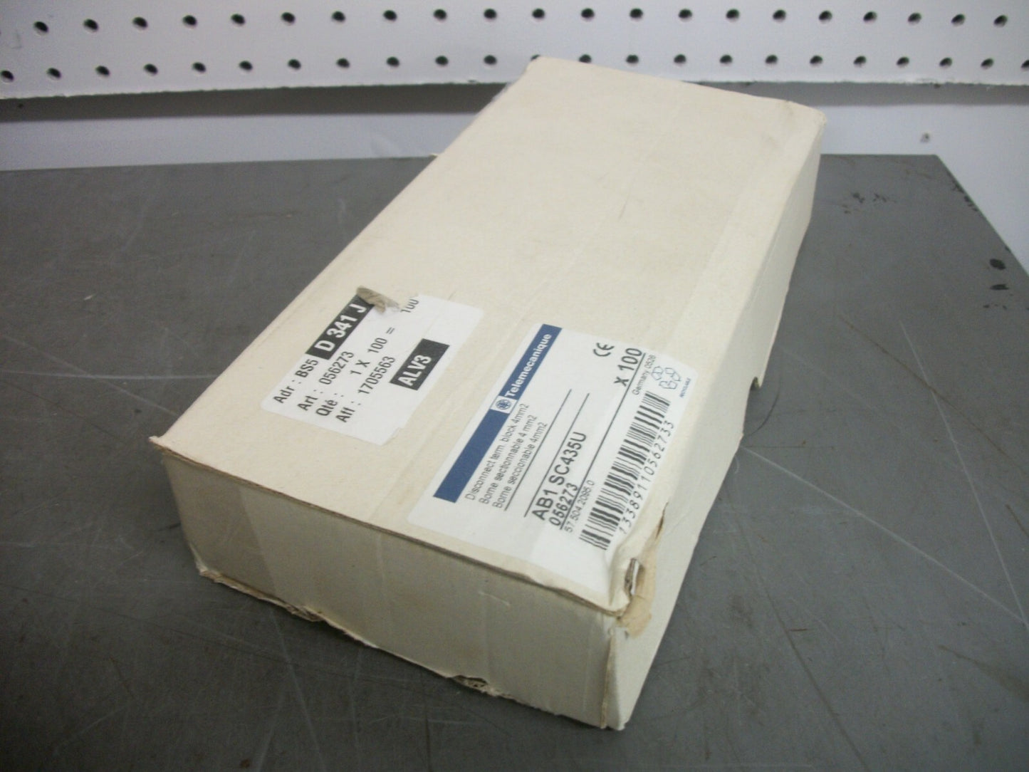 TELEMECANIQUE BOX OF 100 4mm2 DISCONNECT TERM BLOCKS AB1SC435U NIB