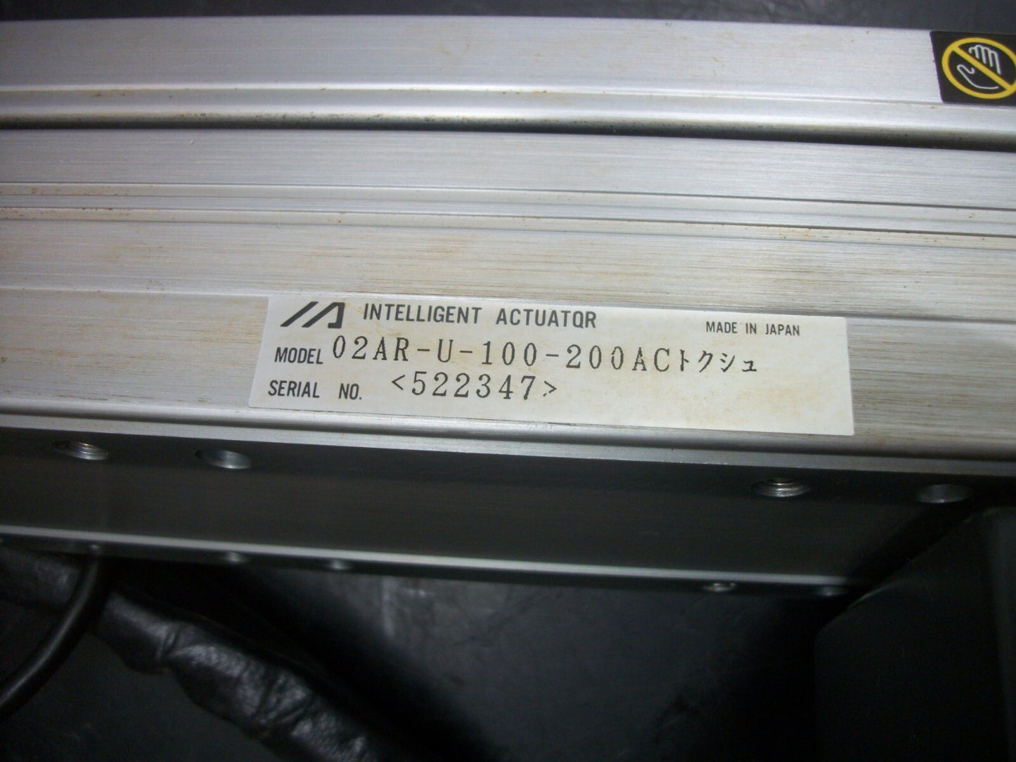 INTELLIGENT ACTUATOR LINEAR ACTUATOR 02AR-U-100-200AC