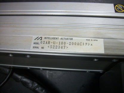 INTELLIGENT ACTUATOR LINEAR ACTUATOR 02AR-U-100-200AC