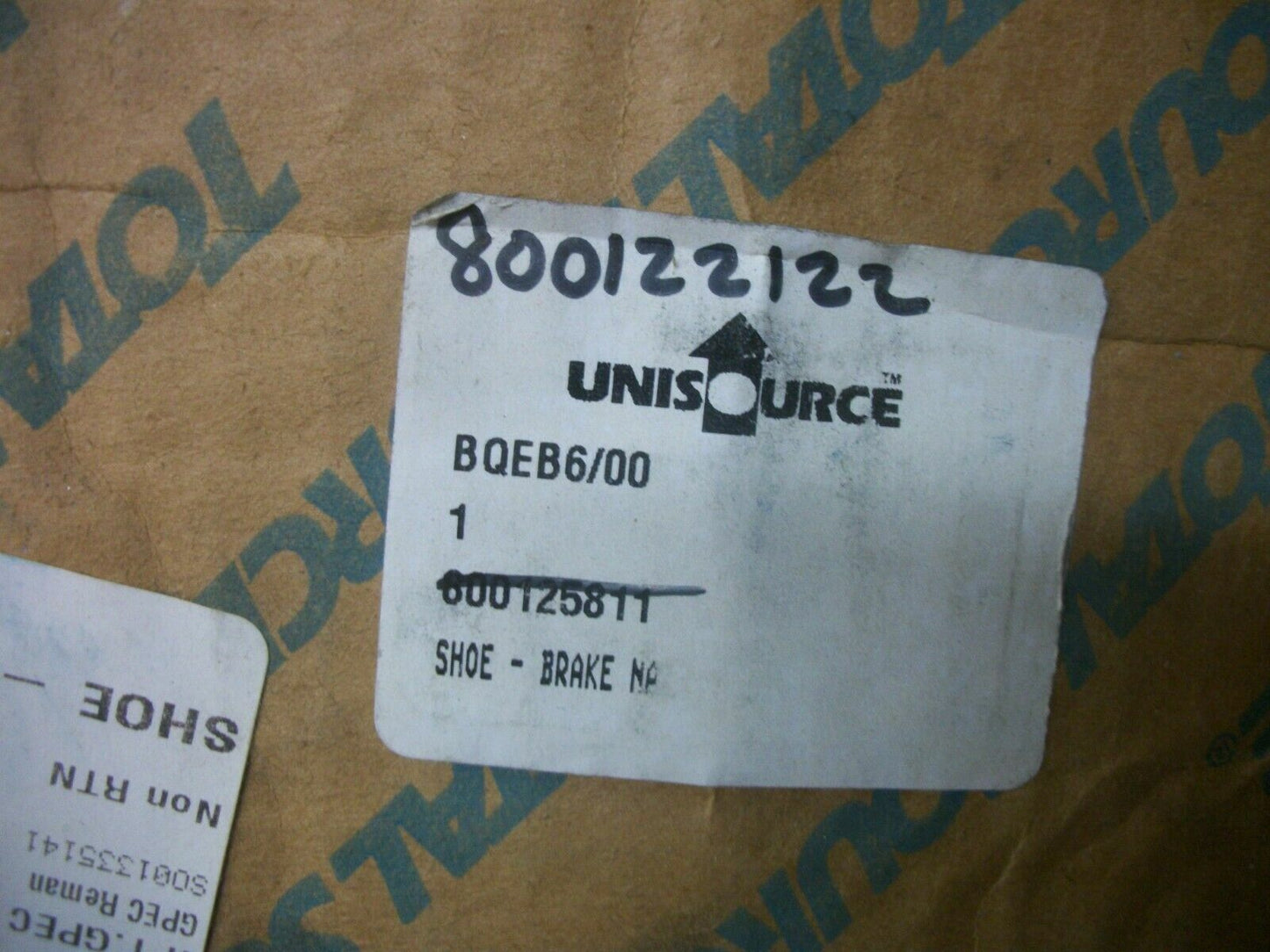 UNISOURCE BRAKE SHOE 800122122 NIB