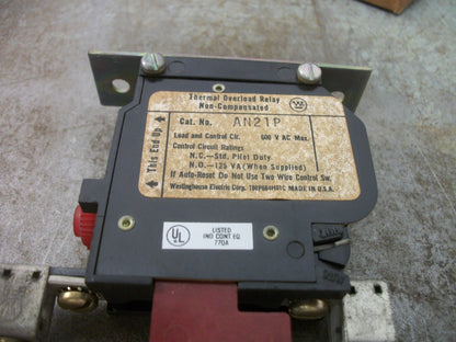 WESTINGHOUSE SIZE 2 THERMAL OVERLOAD RELAY AN21P NIB