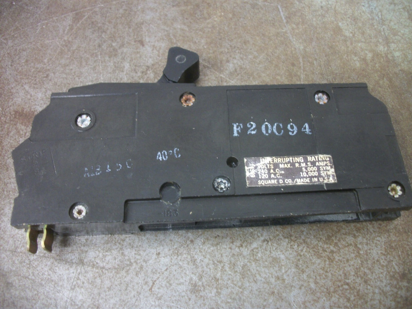 SQUARE D A1B CIRCUIT BREAKER A1B150 50AMP 240VOLT 1POLE