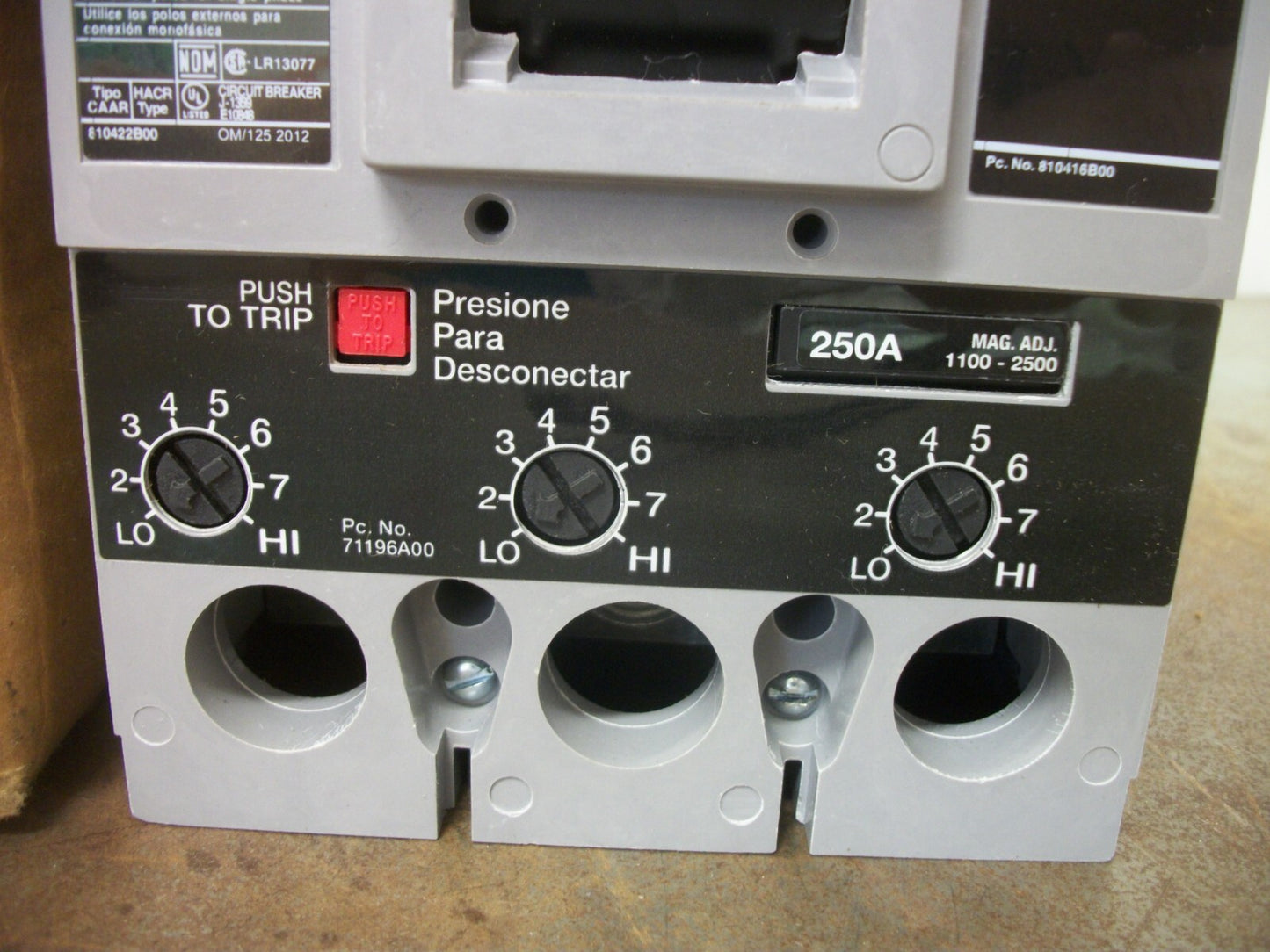 SIEMENS SENTRON FD6-A CIRCUIT BREAKER FD63F250 250AMP 600VOLT 3POLE NIB