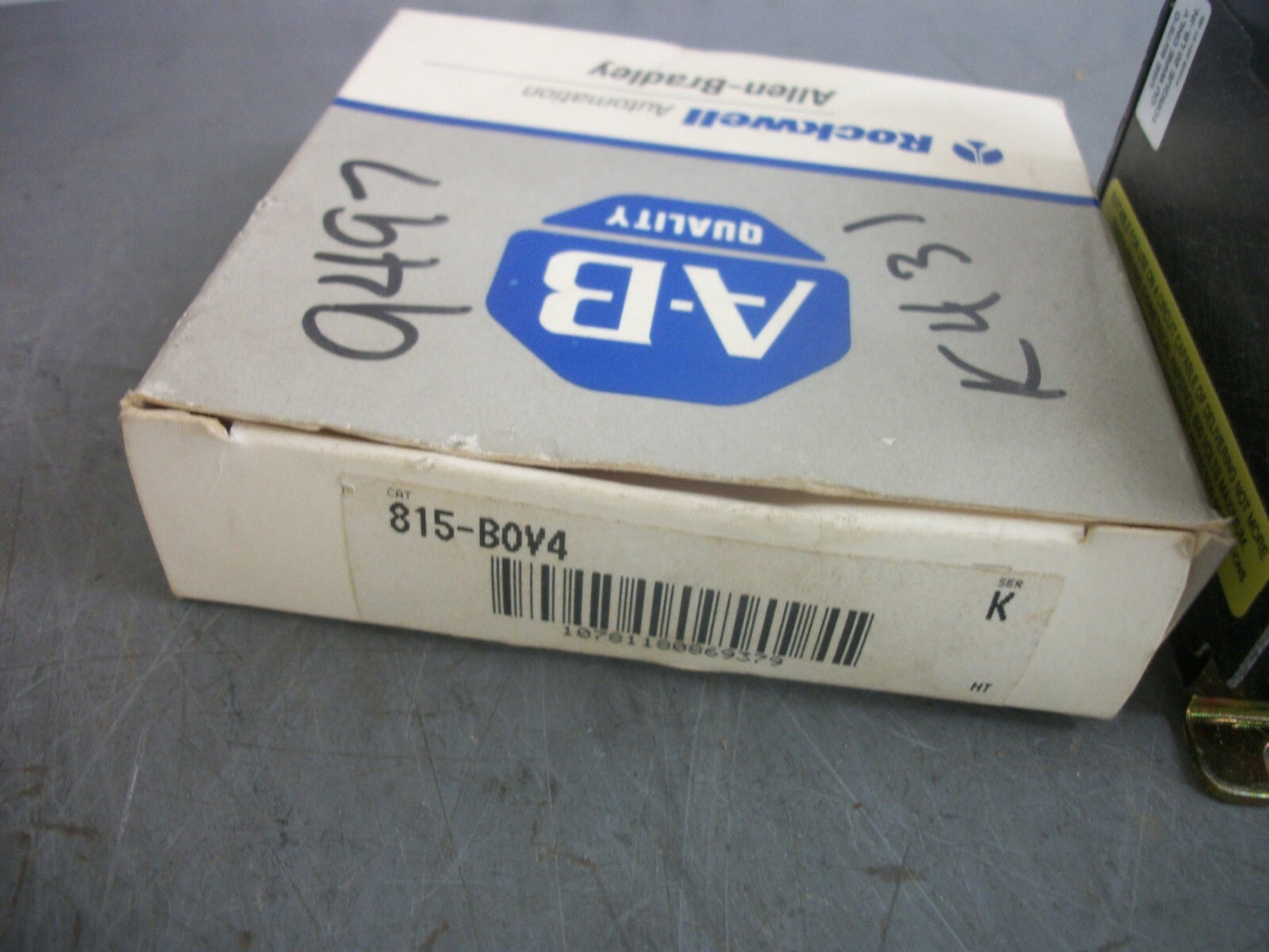 ALLEN-BRADLEY MANUAL RESET OVERLOAD RELAY FOR SIZES 00-1 815-BOV4 NIB