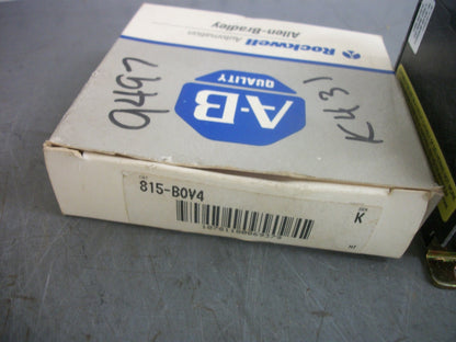ALLEN-BRADLEY MANUAL RESET OVERLOAD RELAY FOR SIZES 00-1 815-BOV4 NIB
