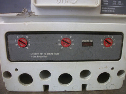 CUTLER-HAMMER HMCP CIRCUIT BREAKER HMCP400X5W 400AMP 600VOLT 3POLE RED