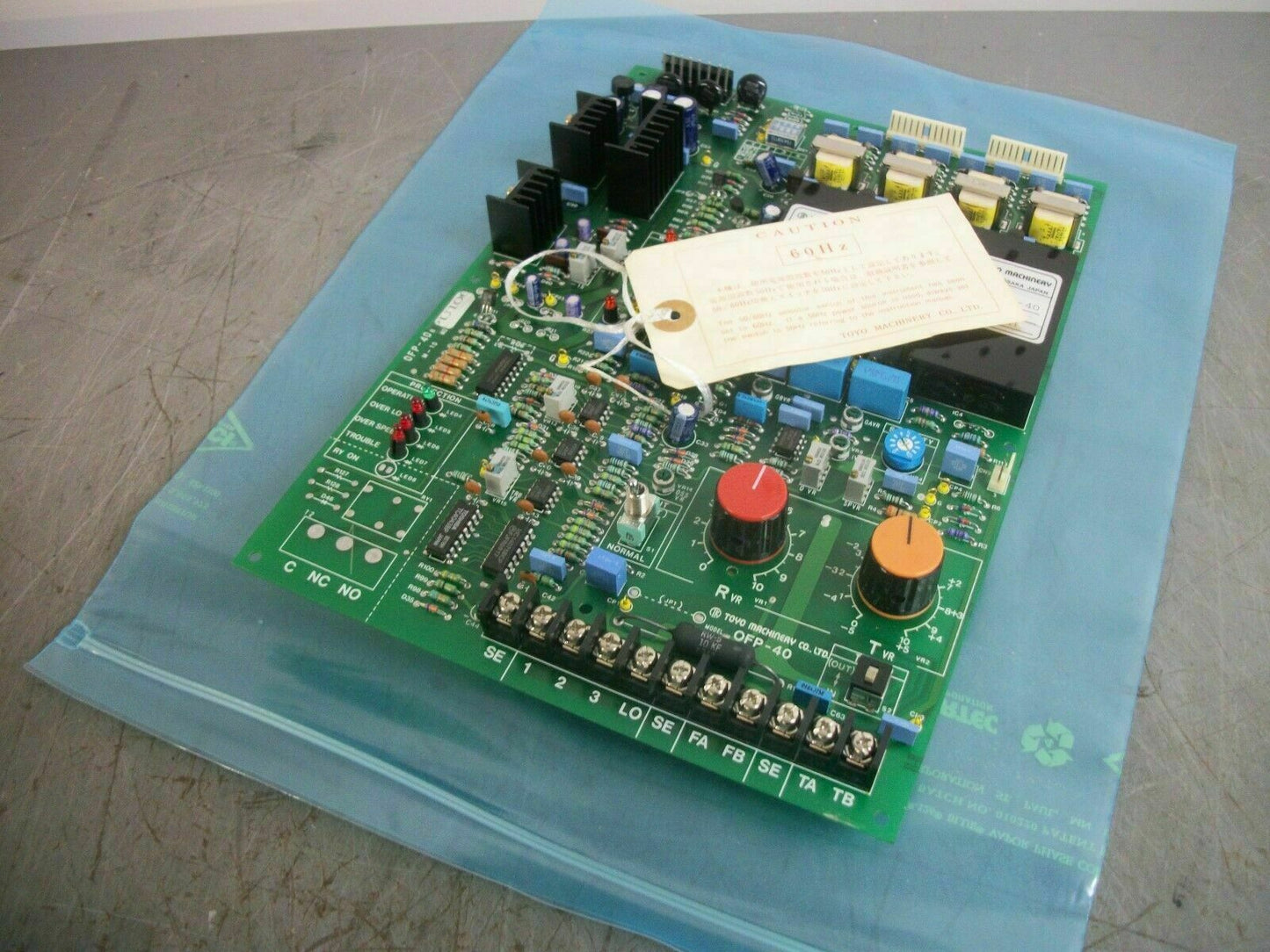 TOYO MACHINERY MOTOR SPEED CONTROLLER BOARD OFP-40 NEW