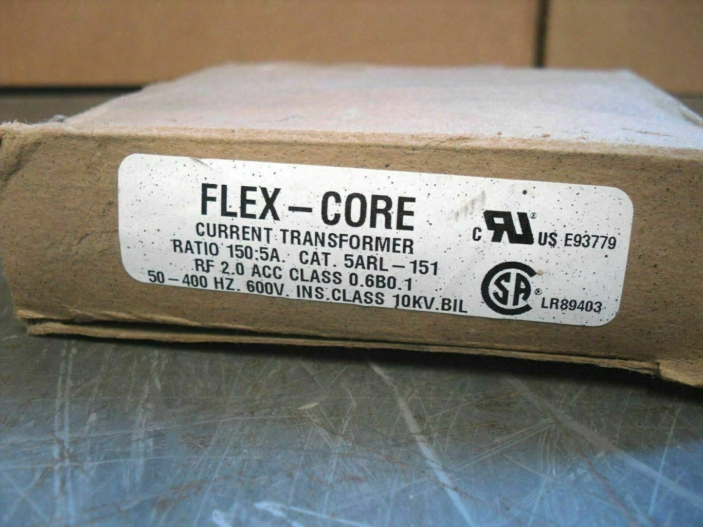 FLEX-CORE 150:5 RATIO CURRENT TRANSFORMER 5ARL-151 *NIB*