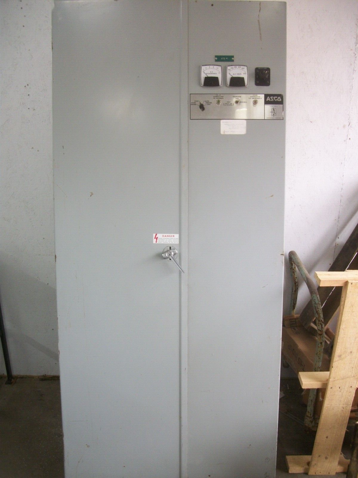 ASCO AUTOMATIC TRANSFER SWITCH CABINET C9403120099XC 1200AMP 480Y/277VOLT