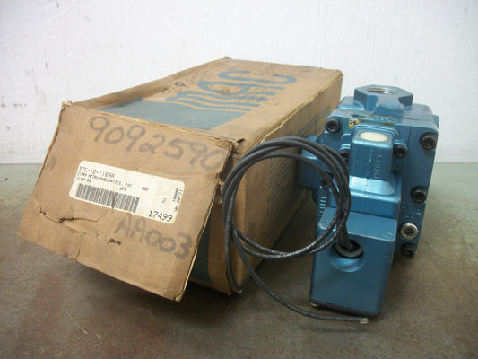 MAC SOLENOID VALVE 57C-12-116AA 150PSI 120VCOIL 15WATT NIB
