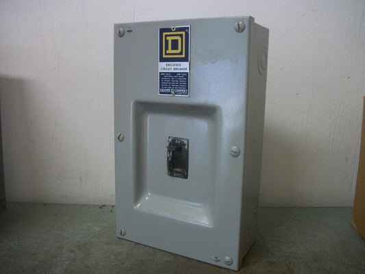 SQUARE D FA100S ENCL CIRCUIT BREAKER FAL32060 60AMP 240VOLT 3POLE REFURB