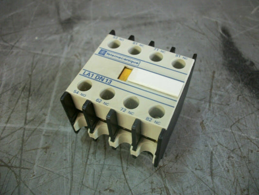 TELEMECANIQUE 1N.O. 3N.C. CONTACT BLOCK LA1DN13