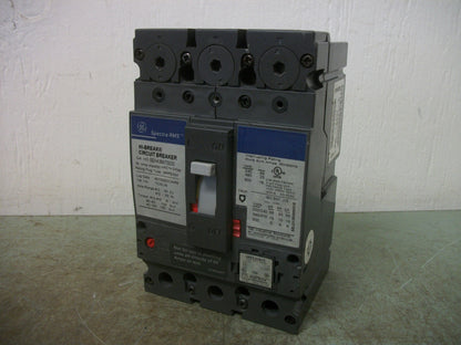 GE SPECTRA SEHA CIRCUIT BREAKER SEHA36AT0030 30AMP 600VOLT 3POLE W/15A TRIP