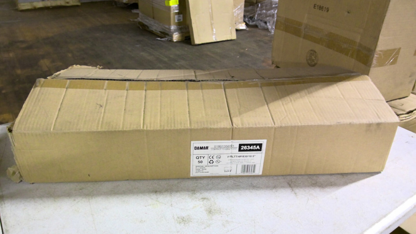 DAMAR 26345A BOX OF 50 PL-L 3000K COMPACT FLUORESCENT BULBS F18LTT/4P/830/10.5"