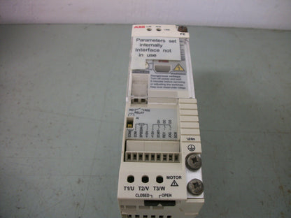 ABB 1/2HP VARIABLE FREQUENCY DRIVE ACS55-01N-02A2-2 240VOLT 3PH 2.2AMP