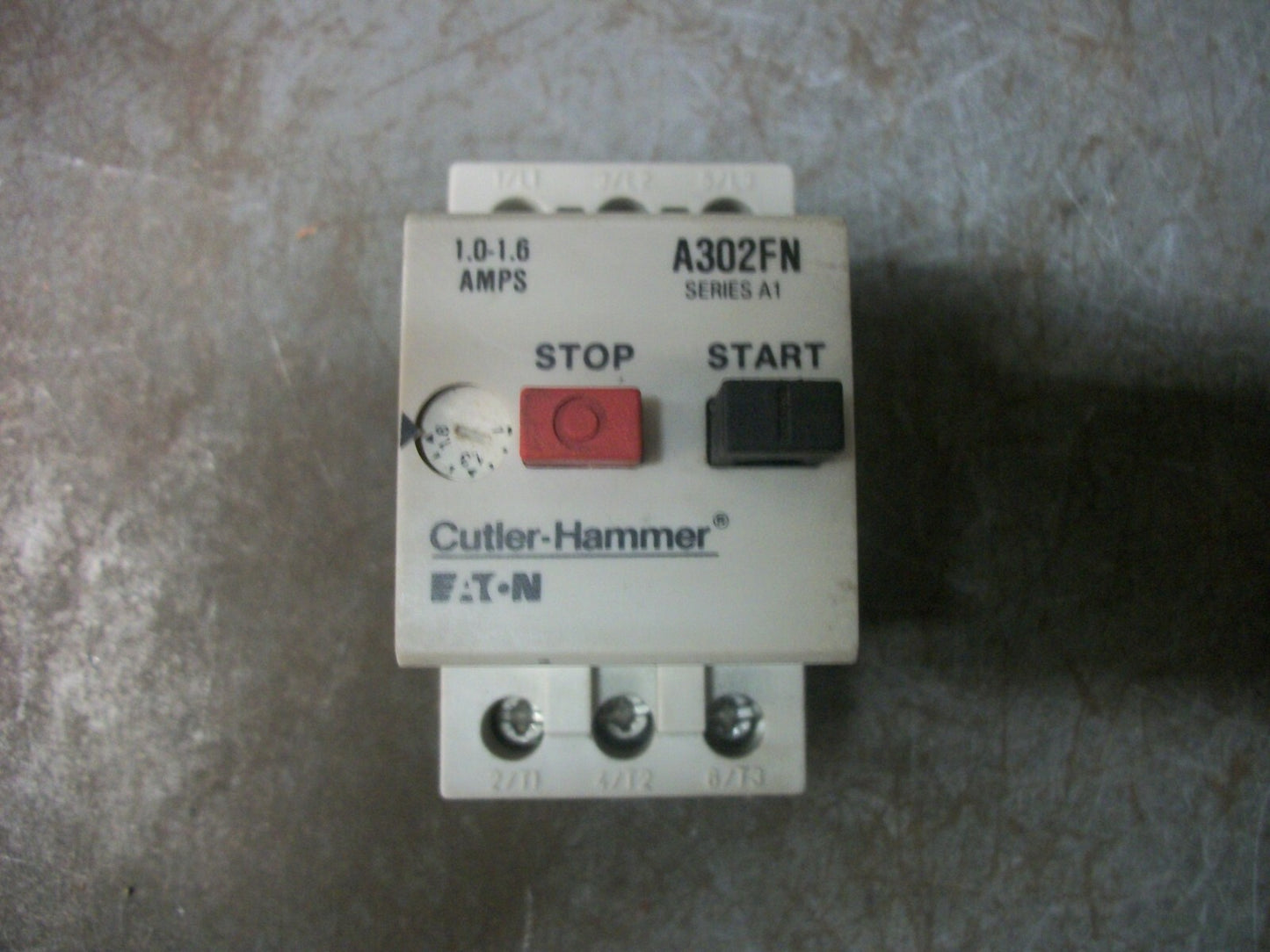 CUTLER-HAMMER MOTOR CIRCUIT BREAKER A302FN 1.0-1.6AMP