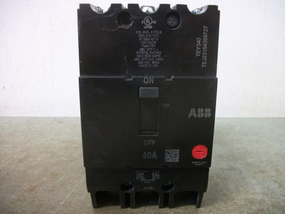 GE TEY CIRCUIT BREAKER TEY340 40AMP 480VOLT 3POLE
