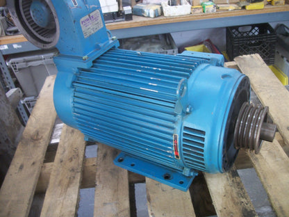 POWERTEC 15HP 213T DPBV BRUSHLESS DC MOTOR A21DSJ1000200000 640VDC 2500RPM W/BLO