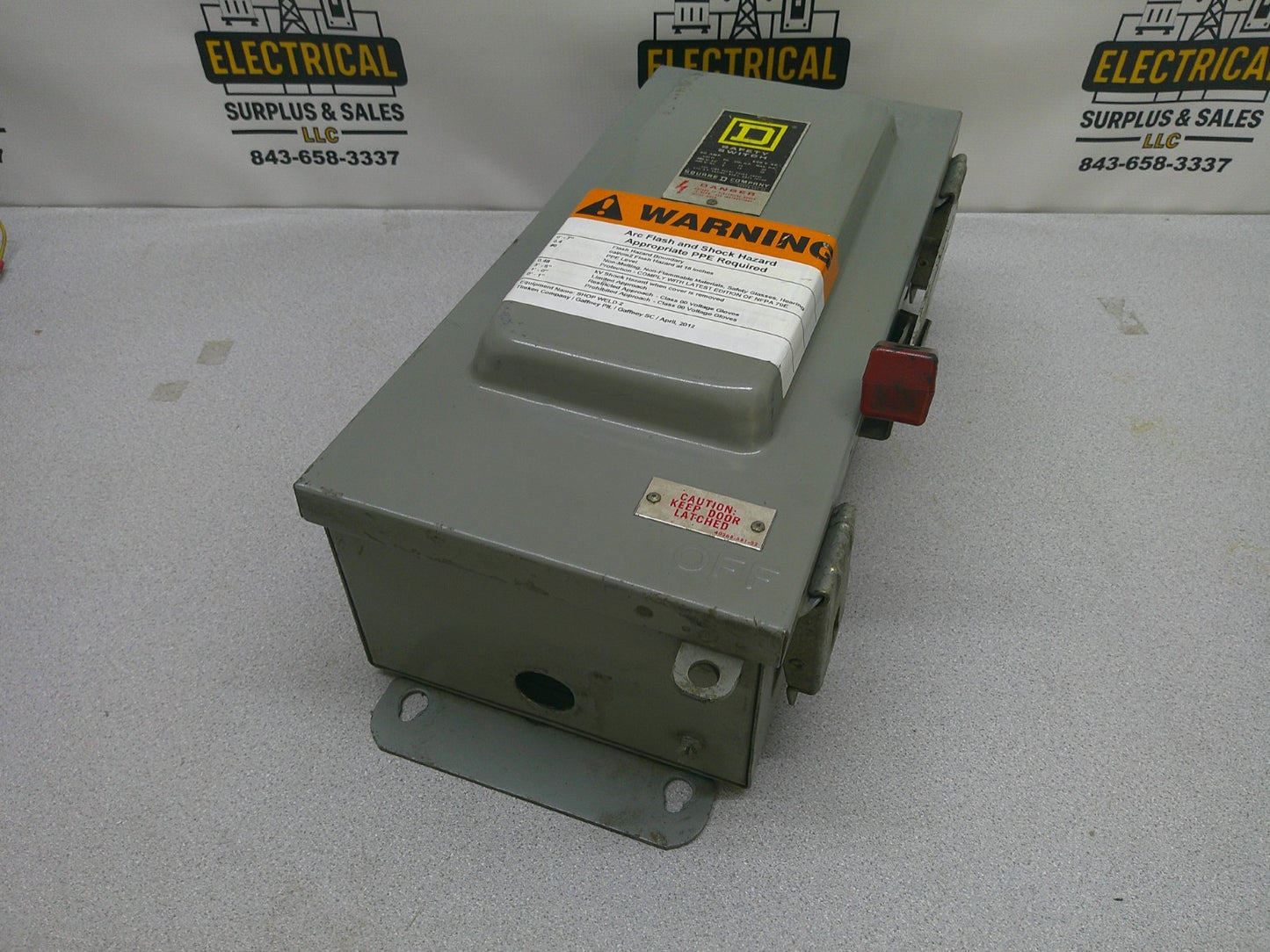 SQUARE D DISCONNECT TYPE 3R,12 H362AWK 60AMP 600VOLT 3POLE FUSIBLE