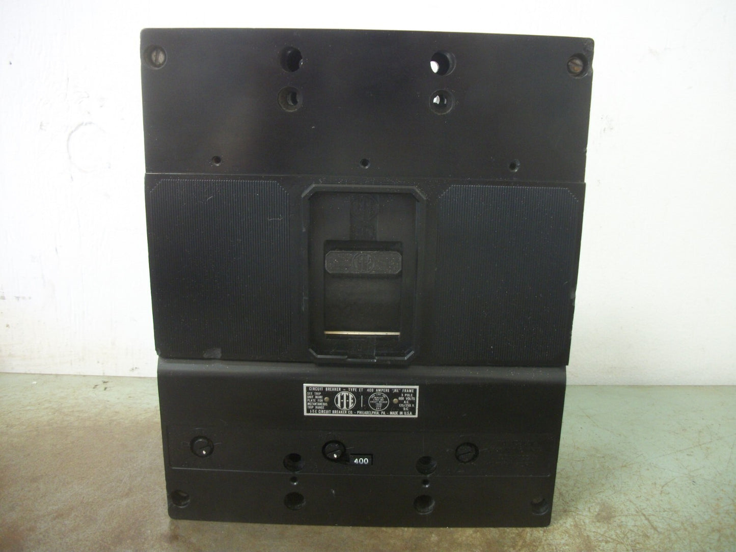 SIEMENS ITE ET JKL CIRCUIT BREAKER JKL3400F 400AMP 600VOLT 3POLE W/400A TRIP