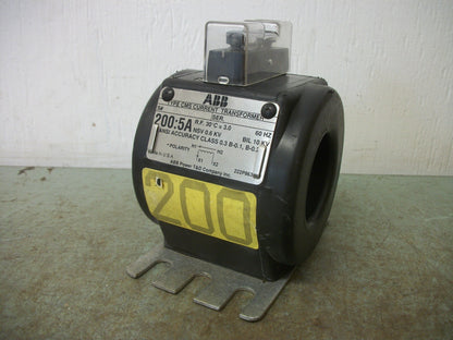 ABB CMS 200:5A CURRENT TRANSFORMER 7524A79G03 10KV