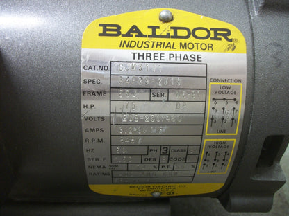 BALDOR 3/4HP 56J OPEN AC MOTOR CJM3111 460VOLT 3PH 3450RPM