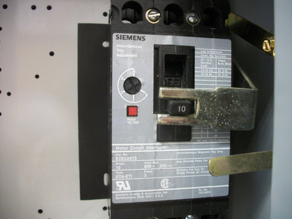 SIEMENS STARTER COMBO SIZE 0 TYPE 1 14CP32A*81 120VCOIL 10AMP BREAKER