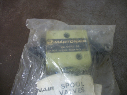 MARTONAIR ROLLER SPRING VALVE 03040202 NEW