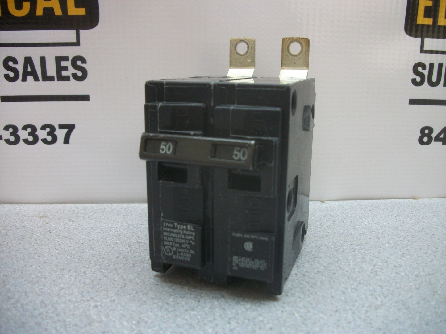 SIEMENS BL CIRCUIT BREAKER B250 50AMP 240VOLT 2POLE