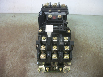 ALLEN-BRADLEY SIZE 0 MOTOR STARTER 509-AOD 18AMP 120VCOIL 3PH 600V 5HP NOB