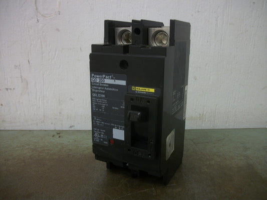 SQUARE D POWERPACT QD CIRCUIT BREAKER QDL22200 200AMP 240VOLT 2POLE