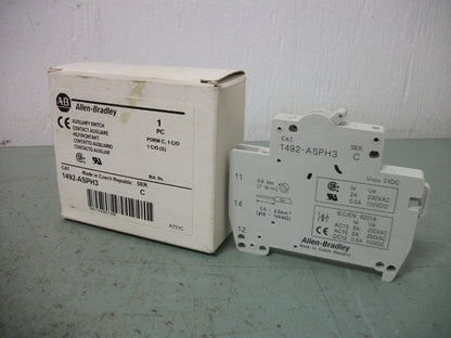 ALLEN-BRADLEY AUXILIARY CONTACT SWITCH 1492-ASPH3 NIB