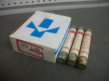 GOULD SHAWMUT BOX OF 3 TRI-ONIC FUSES TRS2-1/2R 2-1/2AMP 600VOLT NIB