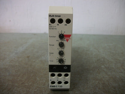 CARLO GAVAZZI ELECTROMATIC MULTI TIMER RELAY MODULE EMB C T23 230VOLT