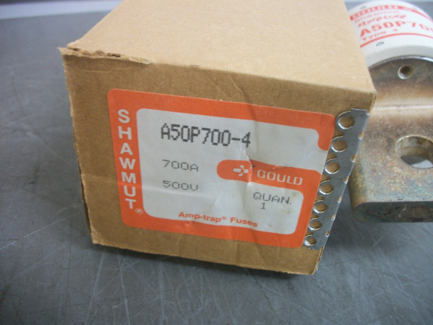 GOULD SHAWMUT AMP-TRAP SEMICONDUCTOR FUSE A50P700-4 700AMP 500VOLT NIB