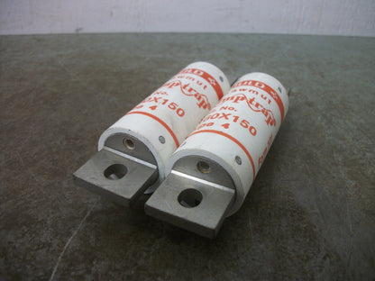 GOULD SHAWMUT LOT OF 2 AMP-TRAP TYPE 4 FUSES A60X150 150AMP 600VOLT