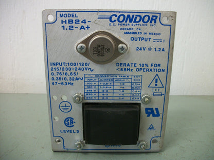 CONDOR POWER SUPPLY HB24-1.2-A+ 24VDC 1.2AMP