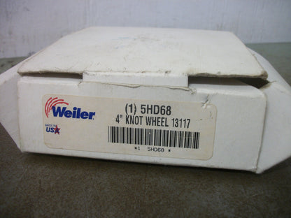 WEILER 5HD68 4" KNOT WHEEL 13117 NIB