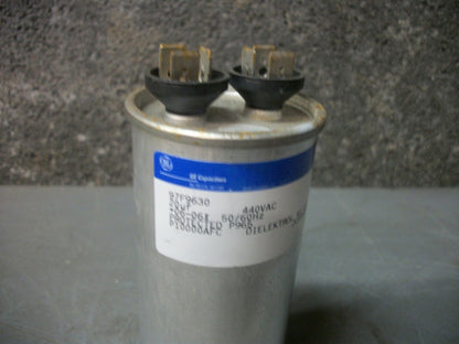 GE 20uF DIELEKTROL CAPACITOR 97F9630 440VOLT NOB
