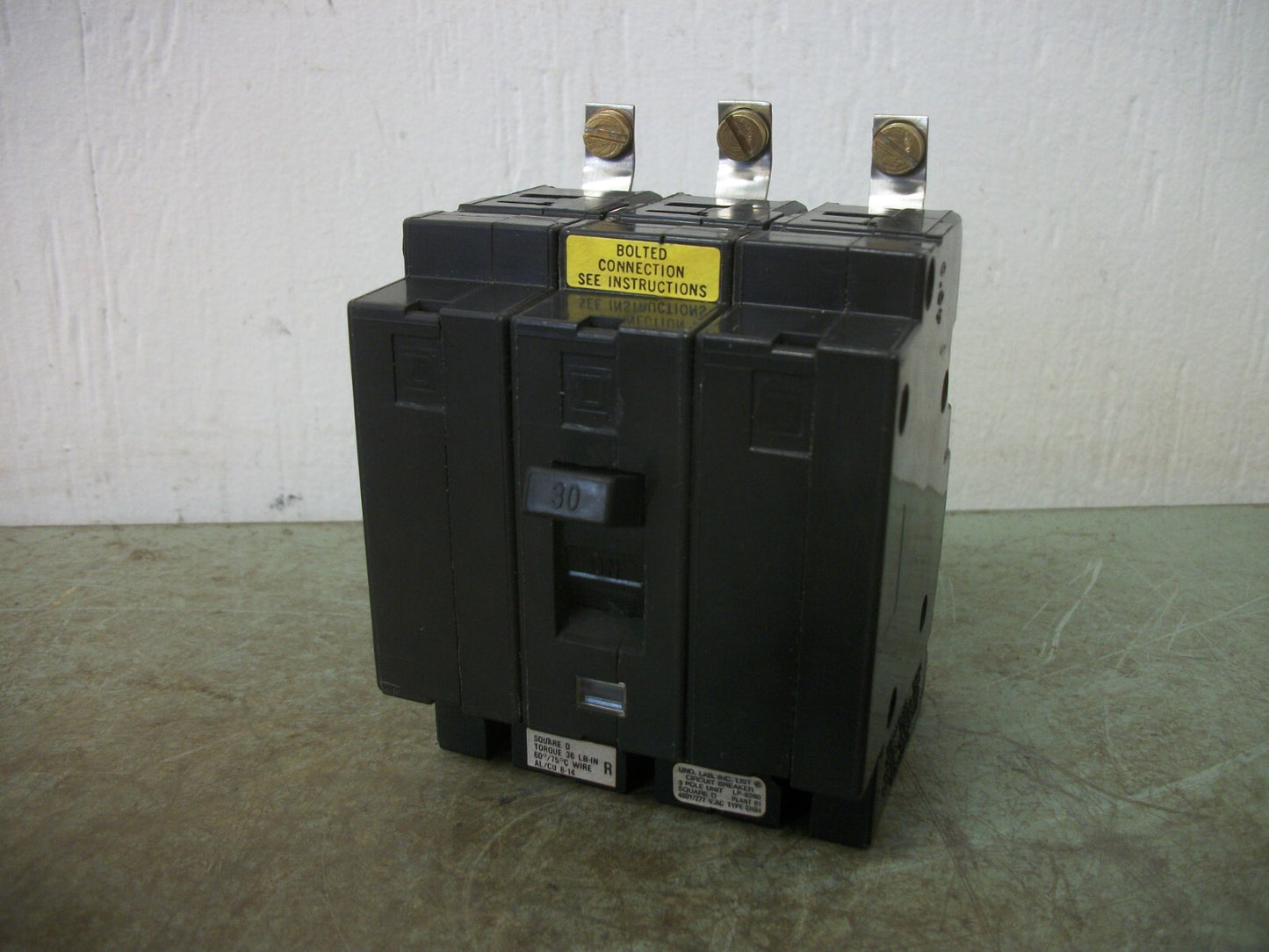 SQUARE D EHB CIRCUIT BREAKER EHB34030 30AMP 480VOLT 3POLE